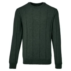 Crew neck sweater i uld og cashmere