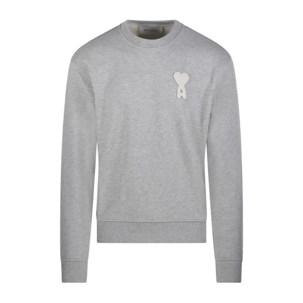 Crewneck Sweatshirt Classic Fit med ADC Strikket Patch