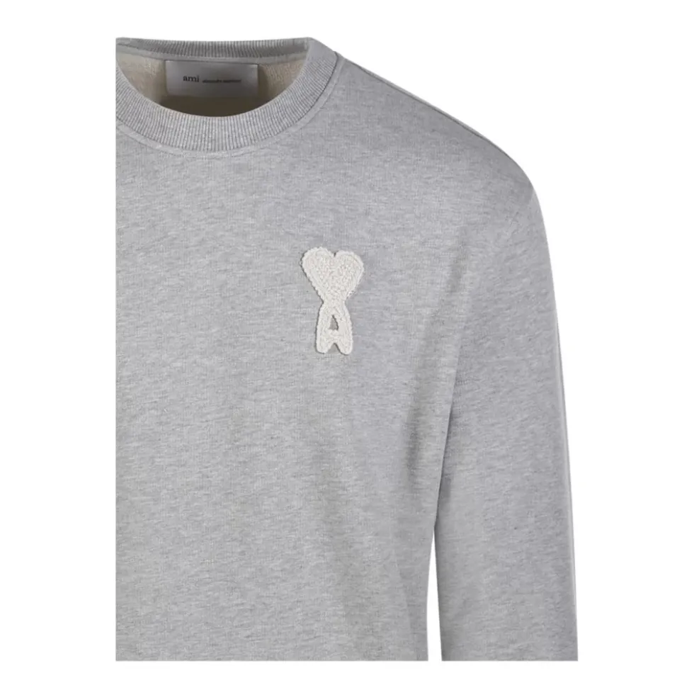 Crewneck Sweatshirt Classic Fit med ADC Strikket Patch