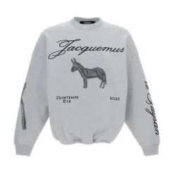 Crewneck Sweatshirt med broderi over det hele