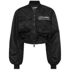 Cropped Bomber Jacket LS With Cargo Pockets