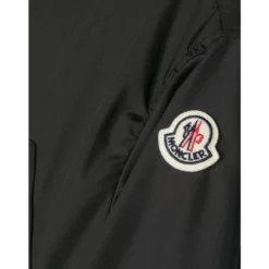 Cropped Jakke med Logo Applikation