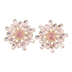 Crystal Flower Earrings