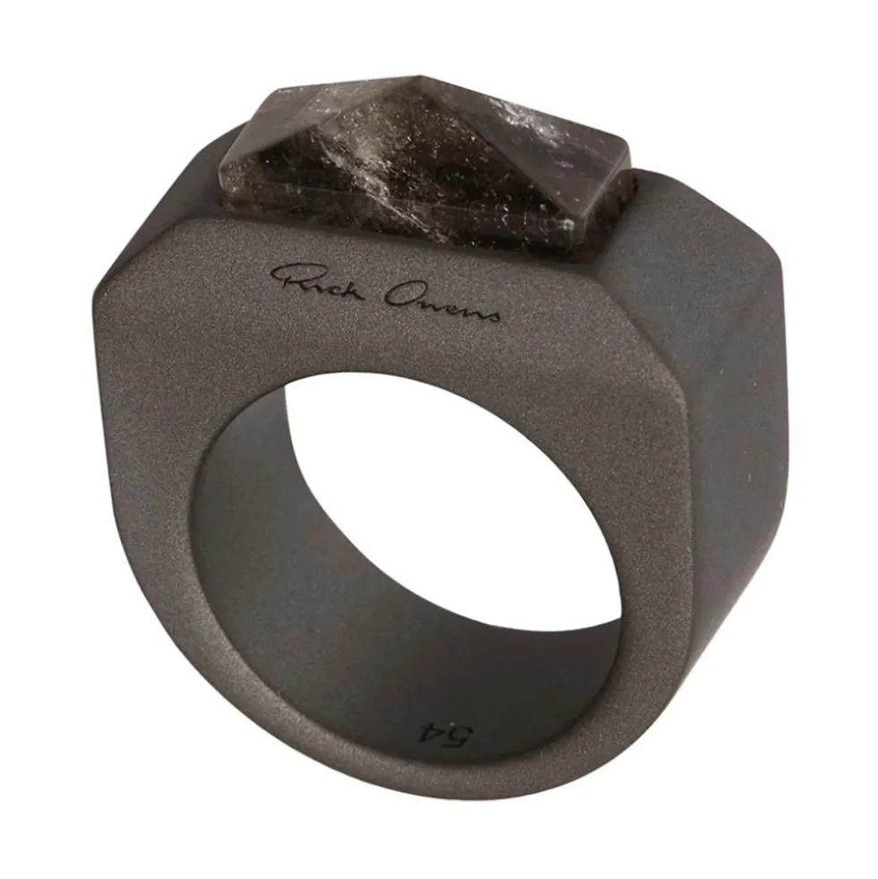 Crystal Pyramid Ring