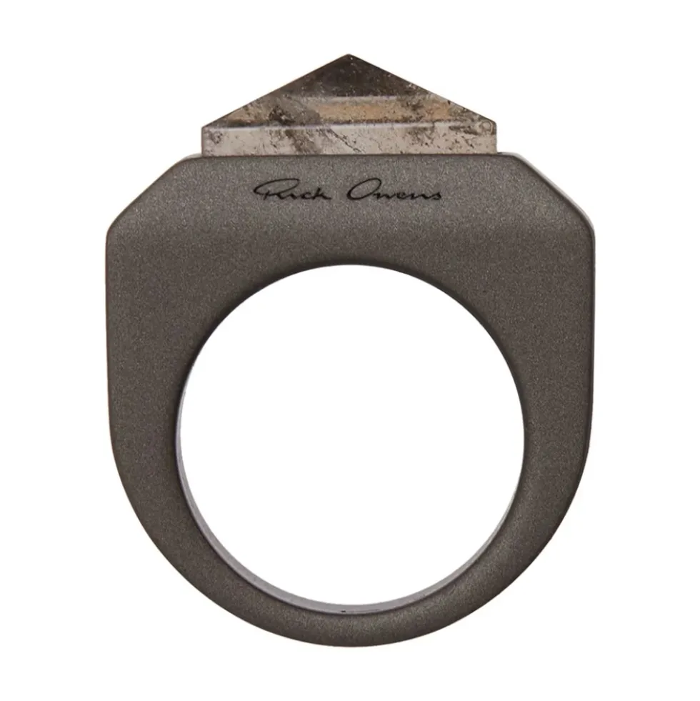 Crystal Pyramid Ring