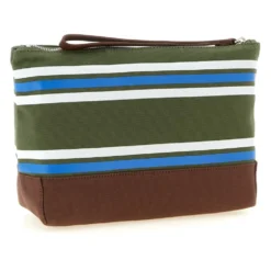D2 College Stribet Beauty Case i Bomuldscanvas