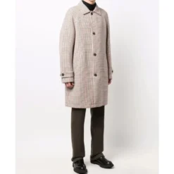 Dejam Houndstooth Coat Knaplukning Logo