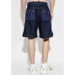 Denim Cargo Shorts