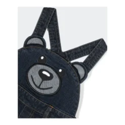 Denim Salopette og langærmet T-shirt sæt