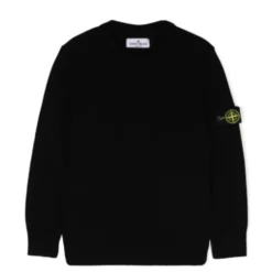Detachable Badge Crew Neck Sweater