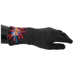 DGLovesLondon Broderede Uldhandsker