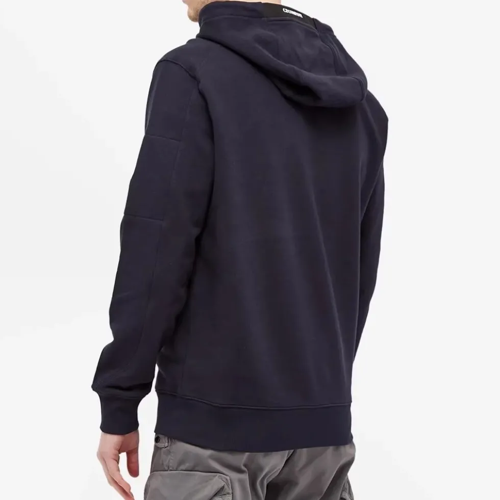 Diagonal Fleece Pullover Hoodie