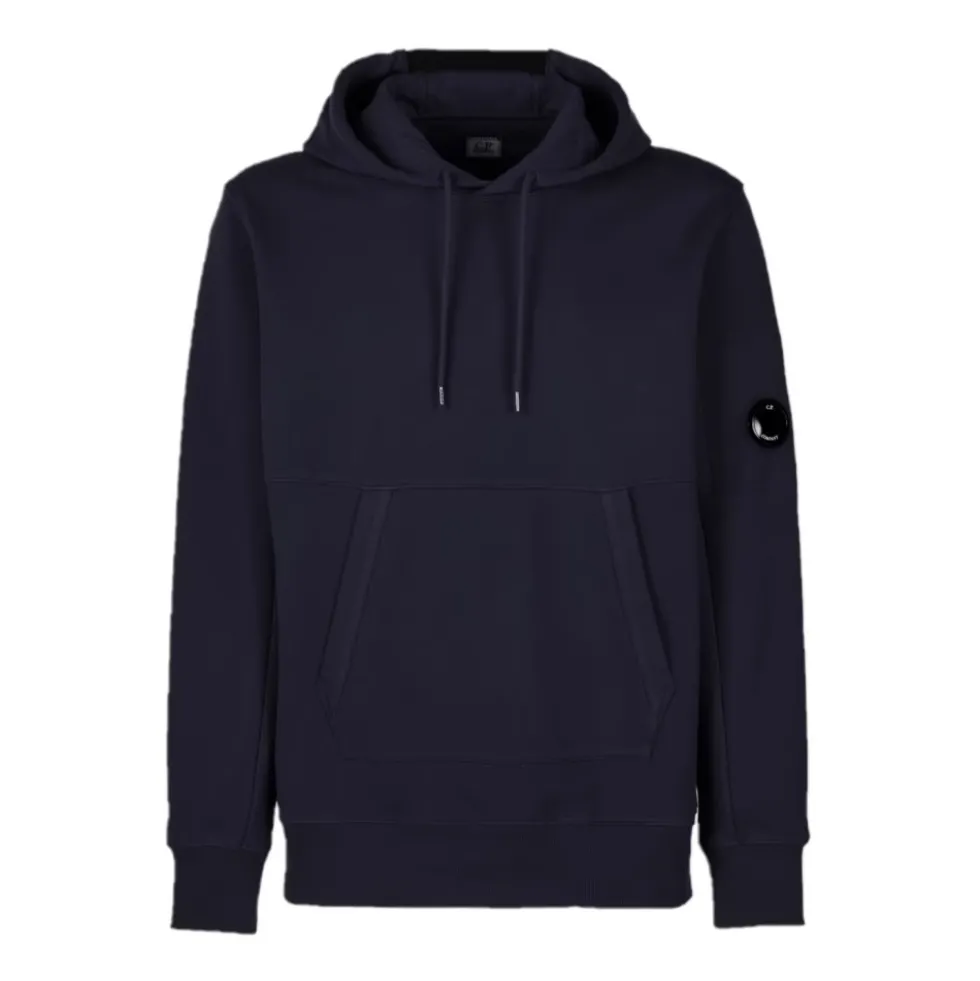 Diagonal Fleece Pullover Hoodie