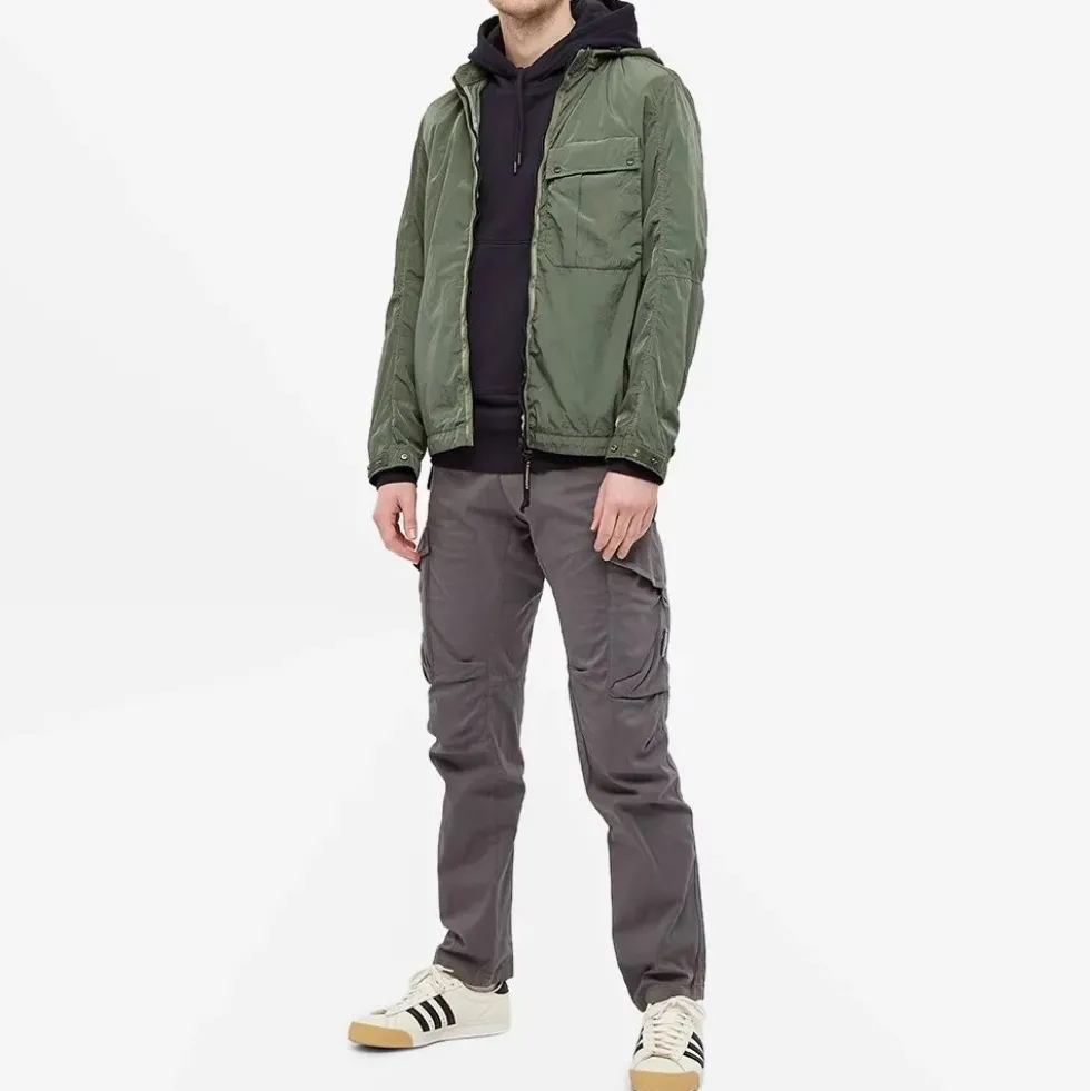 Diagonal Fleece Pullover Hoodie