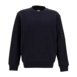 Diagonal Raised Fleece Crewneck Lens Sweatshirt