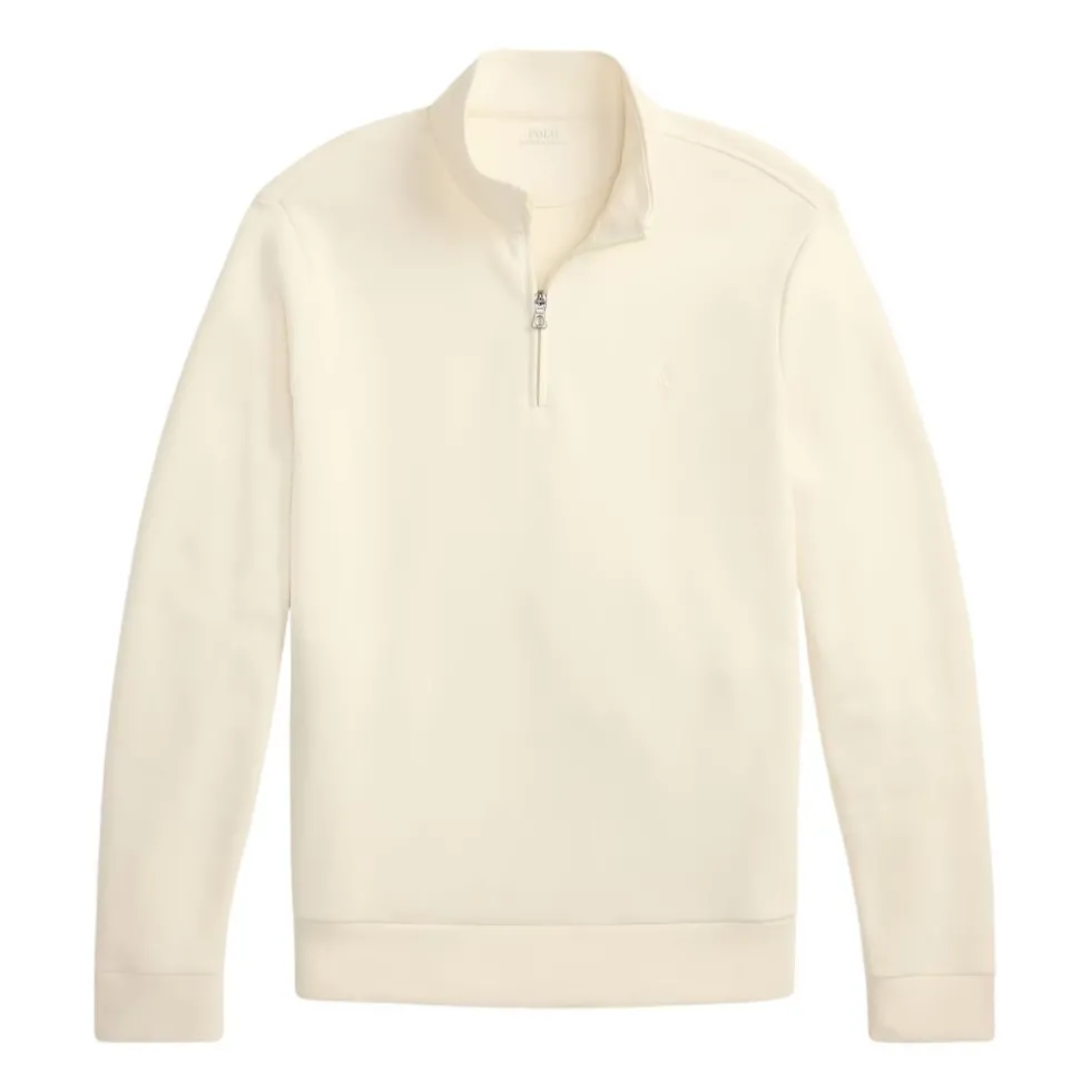 Double-Knit Mockneck Pullover