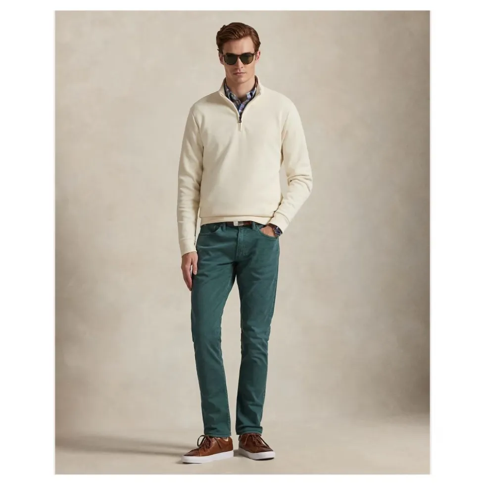 Double-Knit Mockneck Pullover
