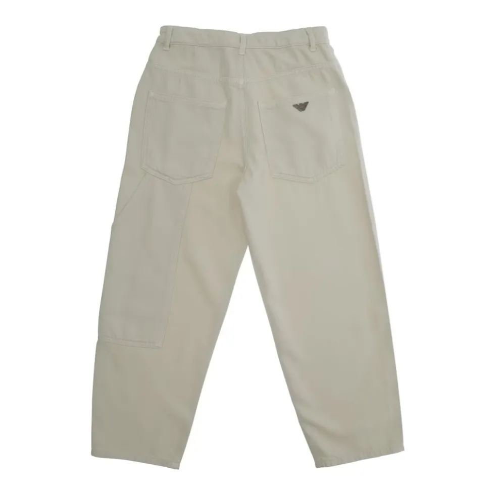 Drenge 5-lomme bomuldsbukser Beige