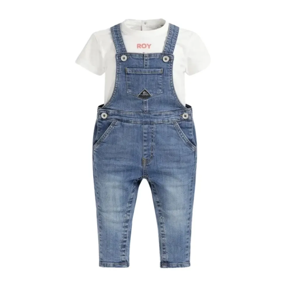 Dungaree Sæt + Kortærmet T-shirt