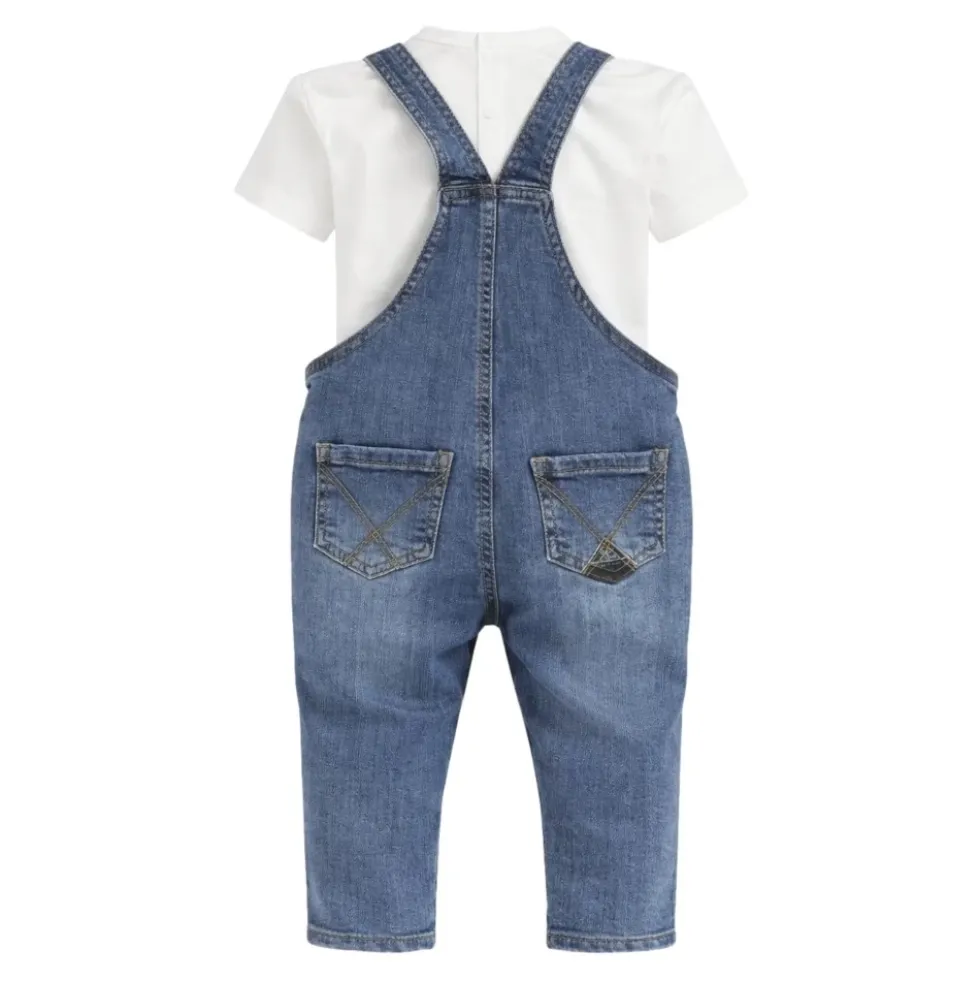 Dungaree Sæt + Kortærmet T-shirt