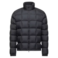 Eglise Square-Quilted Hooded Short Down Jacket