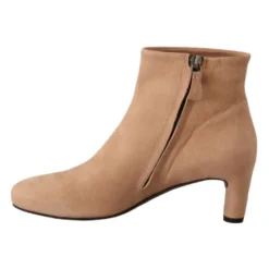Elegant Beige Læderstøvler