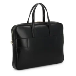 Elegant læder computertaske