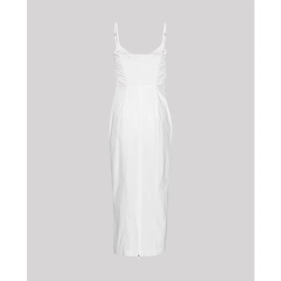 Elegant Ruched Cup Midi Kjole