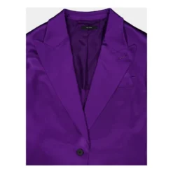 Elektrisk Lilla Satin Blazer
