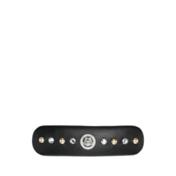Embellished Leather Hair Clip