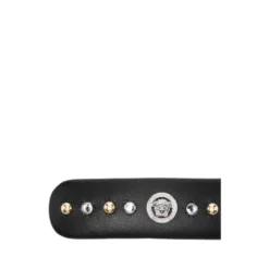 Embellished Leather Hair Clip