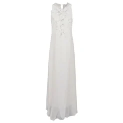 En Fleur Broderi Poplin og Georgette Kjole