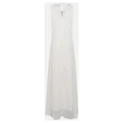 En Fleur Broderi Poplin og Georgette Kjole