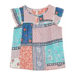 Etnisk Susan Bluse med Blonder Detaljer