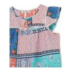 Etnisk Susan Bluse med Blonder Detaljer