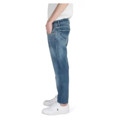 Faded denim slim fit jeans
