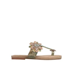 Flad T-Sandal Med Perler