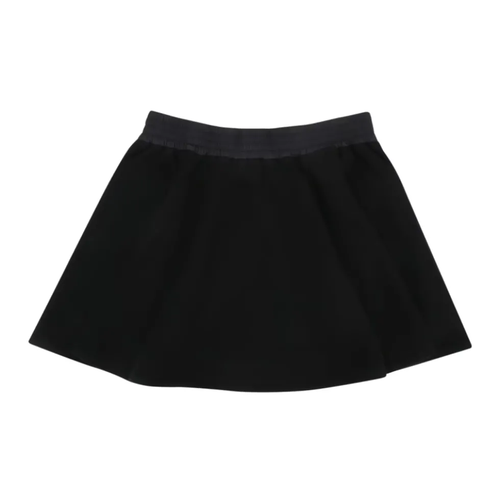 Flared Cotton Mini Skirt
