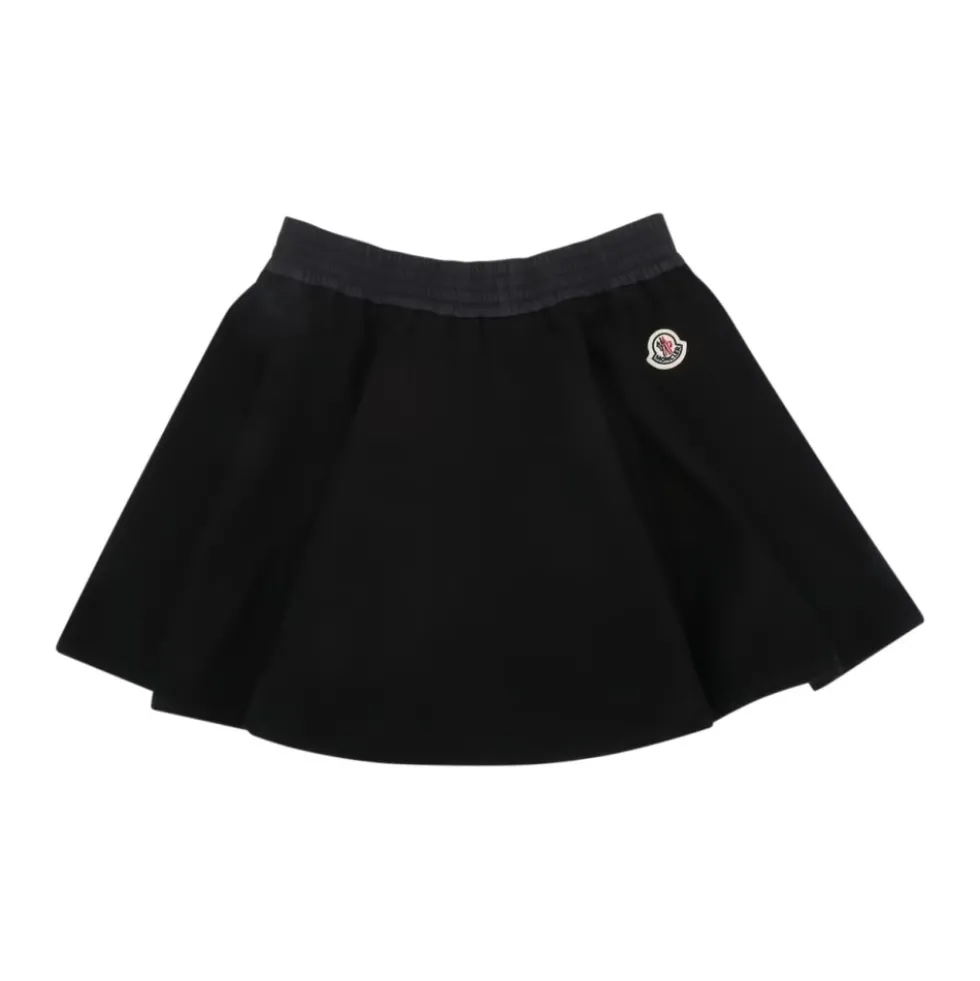 Flared Cotton Mini Skirt