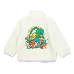Fleece med et blomstermotiv