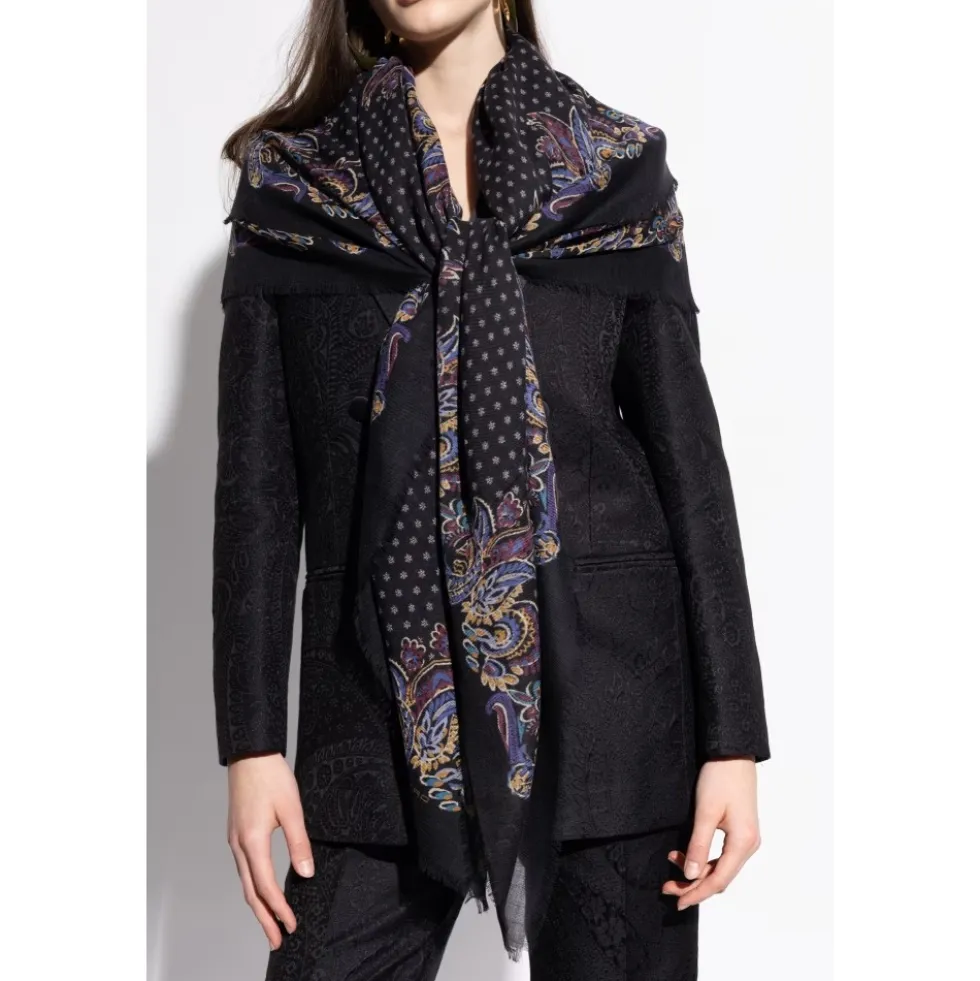 Floral Paisley Cashmere Sjal