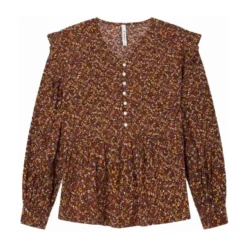 Flowy Langærmet Bluse