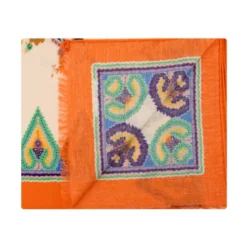 Fringed Paisley Scarf