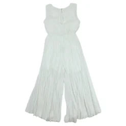 Fuldstændig Plisseret Jumpsuit Kjole