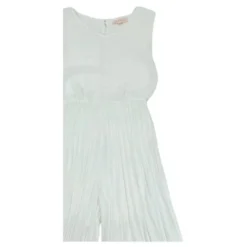 Fuldstændig Plisseret Jumpsuit Kjole