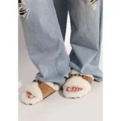 Furry Slide Sandal
