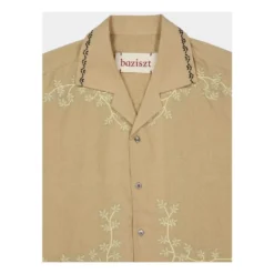 Gevrey Broderet Hamp Skjorte