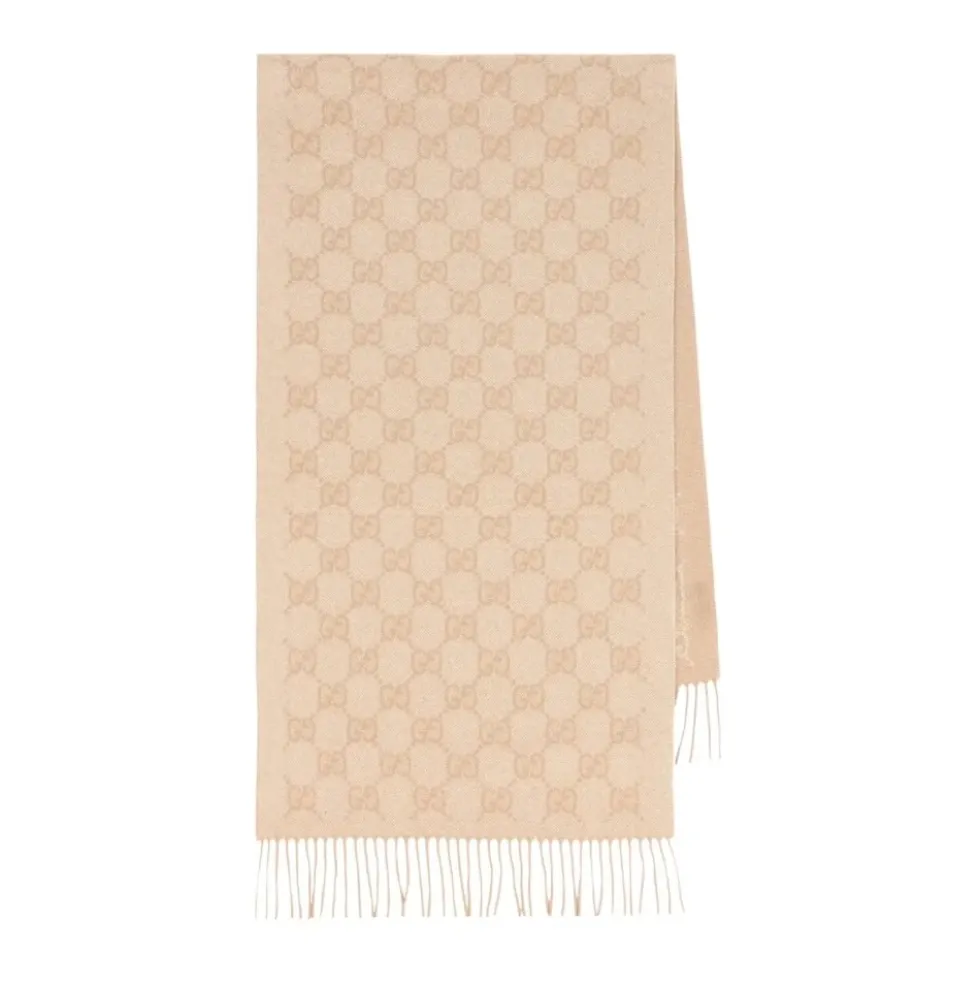 GG Cashmere Lamé Scarf