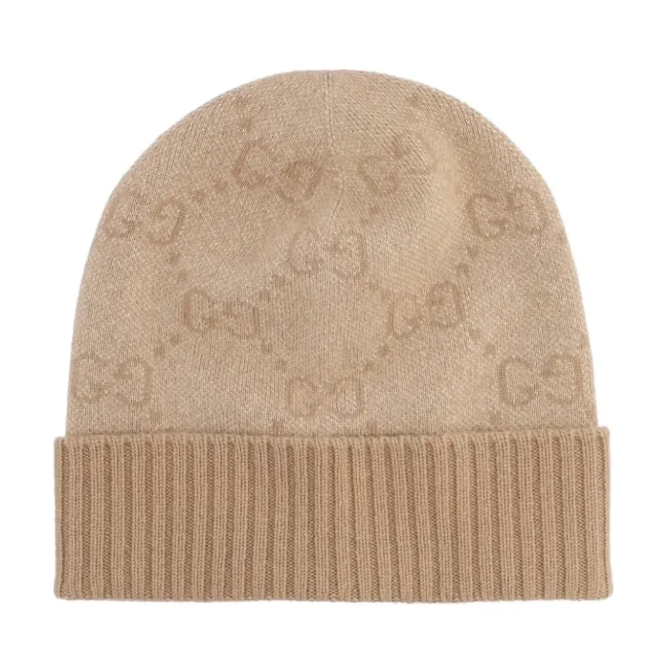 GG Jacquard Cashmere Beanie