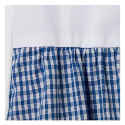Gingham bomulds heldragt